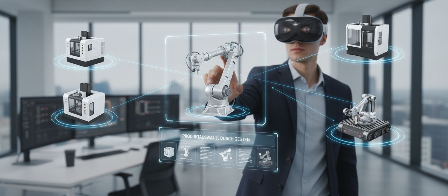 Apple Vision Pro Hand-Tracking Gestensteuerung für industrielle Anwendungen