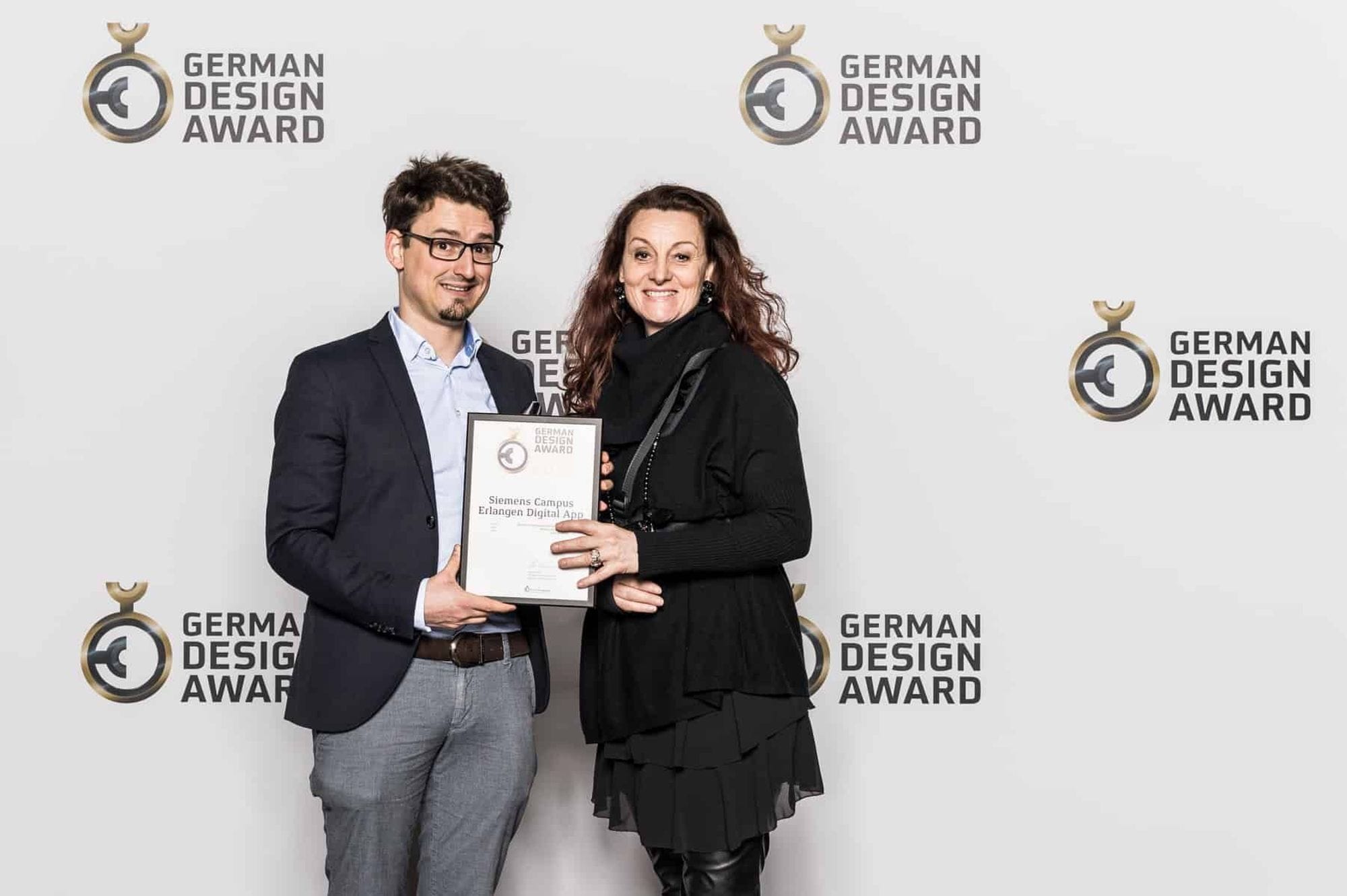 Vuframe gewinnt mit Siemens den German Design Award